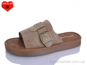 Купить Шльопанці жіночі C25 Jiao Li Mei бежевий