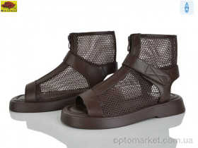 Купить Босоніжки жіночі D3198-2 Mei De Li коричневий