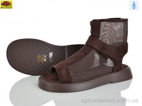 Купить Босоніжки жіночі D3198-5 Mei De Li коричневий