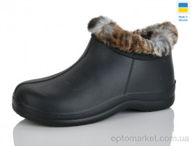 Купить Чоботи з піни жіночі D33 хутро чорний Selena чорний