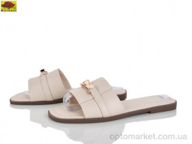 Купить Шльопанці жіночі D505-16 Mei De Li бежевий