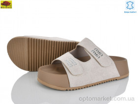 Купить Шльопанці жіночі D86-2 Mei De Li бежевий