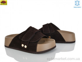 Купить Шльопанці жіночі D86-8 Mei De Li коричневий