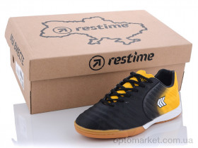 Купить Футбольне взуття дитячі DD020810 black-white-yellow Restime чорний