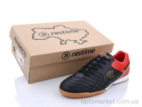 Купить Футбольная обувь мужчины DMB21505 black-red-gold Restime черный