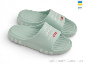 Купить Шльопанці жіночі ДС71 бірюза Gipanis зелений