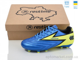 Купить Футбольне взуття дитячі DW024127-2 royal-lime Restime синій
