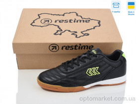 Купить Футбольне взуття дитячі DW024133 black-lime Restime чорний
