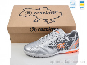 Купить Футбольне взуття дитячі DW024404-1 silver Restime срібний
