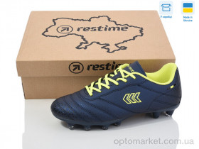 Купить Футбольне взуття дитячі DW024412-2 navy-lemon Restime синій