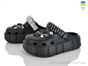 Купить Крокси жіночі E152-2-4 чорний Progress чорний