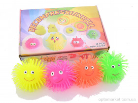 Купить Дитячі товари F00567 mix М'яч їжачок світиться TPR 50г LOOK&BUY мікс