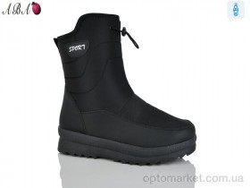 Купить Дутики жіночі F833 black Aba чорний