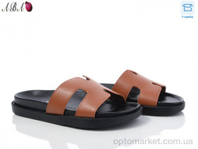 Купить Шльопанці жіночі F9ABA03-5 L&M коричневий