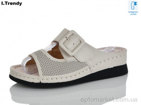 Купить Шльопанці жіночі G106-1 Trendy бежевий