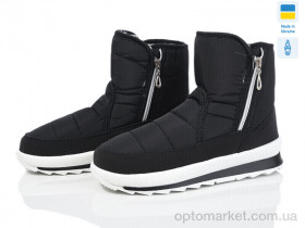 Купить Дутики жіночі G116 чорний Karolina чорний