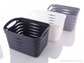 Купить Господарські товари H01318 mix Кошик пластиковий 21х12х14 LOOK&BUY