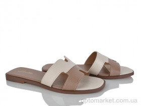 Купить Шльопанці жіночі H116-5 Loretta коричневий