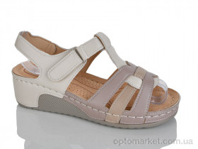 Купить Босоніжки жіночі H2-17 beige-brown Leguzaza мікс