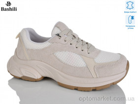 Купить Кросівки жіночі H6569-1 Башили бежевий