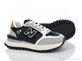 Купить Кросівки жіночі HD69 (172-48)-2 white-black Violeta only one чорний