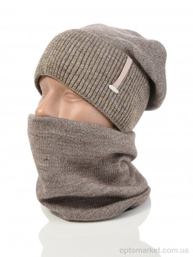 Купить Шапка жіночі HS001-6 brown Королева коричневий