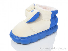 Купить Капці жіночі J0264 синій Lion-Lu бежевий