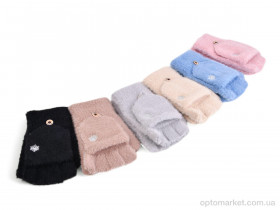 Купить Рукавиці жіночі J3012 mix (норка) Number one мікс