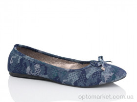 Купить Балетки жіночі JK006-1 Lion синій