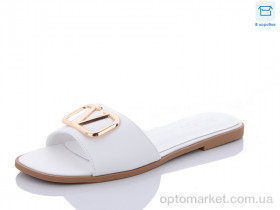 Купить Шльопанці жіночі K21-2 Golden beach білий