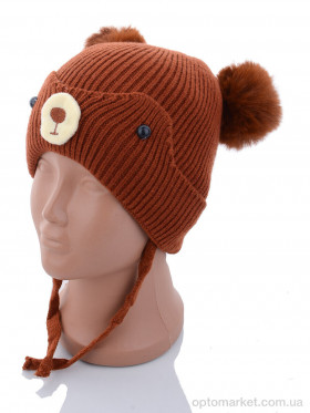 Купить Шапка дитячі KA186-3 brown травка Red Hat коричневий