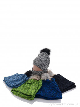 Купить Шапка жіночі KA305 комплект mix фліс Red Hat мікс