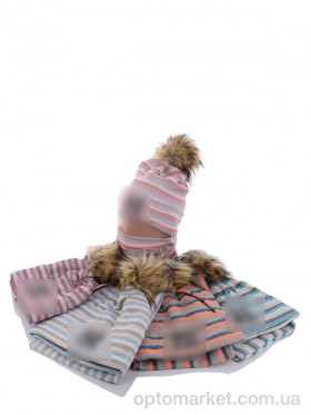 Купить Шапка жіночі KA319 комплект mix фліс N.w Yorker мікс