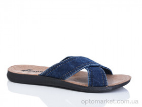 Купить Шльопанці чоловічі Kot B blue батал Demur синій