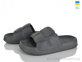 Купить Шльопанці жіночі Крок С95 сірий Krok чорний