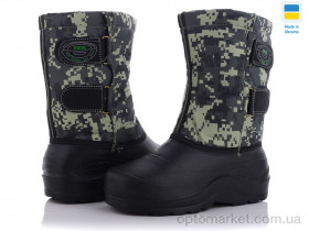 Купить Чоботи з піни чоловічі Крок Украіна муж камуфляж-піксель М14 Krok зелений