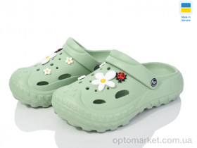 Купить Крокси жіночі Крокси 054 олива Jose Amorales зелений