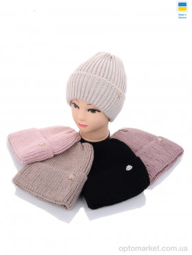 Купить Шапка жіночі KW001-7 на флісі mix Angelica мікс