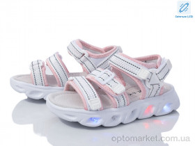 Купить Босоніжки дитячі L5302-13 LED Ok Shoes білий