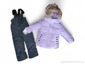 Купить Комплекти дитячі дитячі L538 куртка-напівкомбінезон бузковий Ballabio фіолетовий