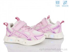 Купить Кросівки дитячі LB1161-3 LED Clibee рожевий