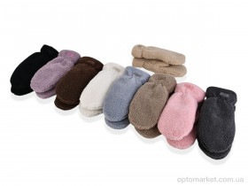 Купить Рукавиці жіночі M3-97 (тедді) mix Number one мікс