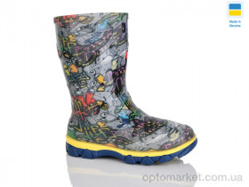 Купить Гумове взуття дитячі N001-2 сірий Litma сірий