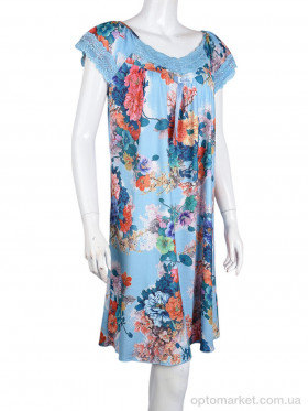 Купить Нічна сорочка жіночі N010-4 blue Saimeiqi блакитний