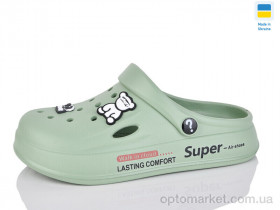 Купить Крокси жіночі N108 авокадо Olimp зелений