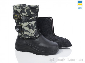 Купить Чоботи з піни чоловічі N14 піксель Krok чорний