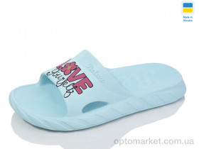 Купить Шльопанці жіночі N68 бірюза Lot Shoes блакитний