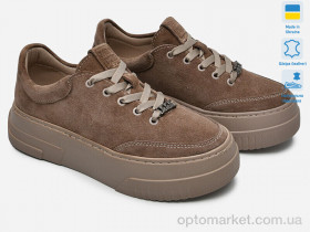 Купить Кросівки жіночі Paradize K-М-404 бежевий замш Paradize коричневий