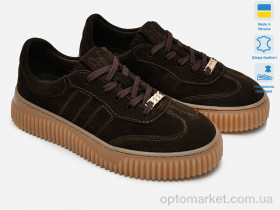 Купить Кросівки жіночі Paradize K-М-500 коричневий замш Paradize коричневий