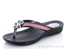 Купить Шльопанці жіночі Поличак цветок Polycag чорний